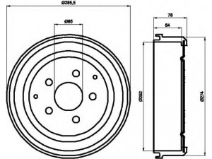 HELLA 8DT 355 301-641 stabdžių būgnas 
 Stabdžių sistema -> Būgninis stabdys -> Stabdžių būgnas
251609615, 251609615, 251609615