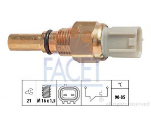FACET 7.5267 temperatūros jungiklis, radiatoriaus ventiliatorius 
 Aušinimo sistema -> Siuntimo blokas, aušinimo skysčio temperatūra
89428-20110