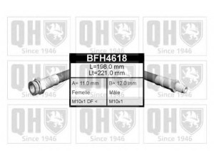 QUINTON HAZELL BFH4618 stabdžių žarnelė 
 Stabdžių sistema -> Stabdžių žarnelės
FBH 6571, MB 857 542