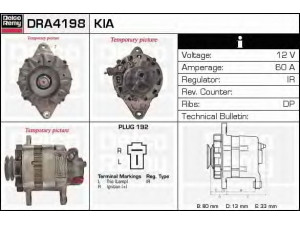 DELCO REMY DRA4198 kintamosios srovės generatorius 
 Elektros įranga -> Kint. sr. generatorius/dalys -> Kintamosios srovės generatorius
37300-2W000, OK054-18-300C