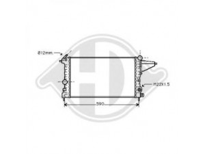 DIEDERICHS 8501119 radiatorius, variklio aušinimas 
 Aušinimo sistema -> Radiatorius/alyvos aušintuvas -> Radiatorius/dalys
90264491, 90264491