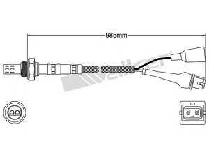 WALKER PRODUCTS 250-23019 lambda jutiklis 
 Variklis -> Variklio elektra
051906265D, 053906265, 3517778