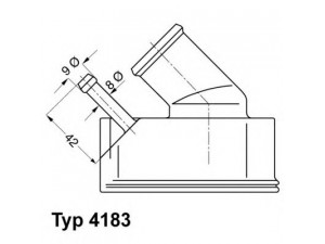 WAHLER 4183.92D termostatas, aušinimo skystis 
 Aušinimo sistema -> Termostatas/tarpiklis -> Thermostat
13 38 079, 13 38 431, 13 38 079