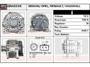 DELCO REMY DRA0339 kintamosios srovės generatorius 
 Elektros įranga -> Kint. sr. generatorius/dalys -> Kintamosios srovės generatorius
8200404459