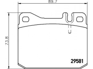 HELLA PAGID 8DB 355 005-461 stabdžių trinkelių rinkinys, diskinis stabdys 
 Techninės priežiūros dalys -> Papildomas remontas
0004207520, 0014200920, 0014209220