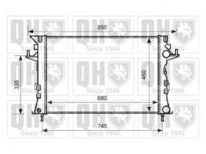 QUINTON HAZELL QER2608 radiatorius, variklio aušinimas 
 Aušinimo sistema -> Radiatorius/alyvos aušintuvas -> Radiatorius/dalys
82 00 292 771