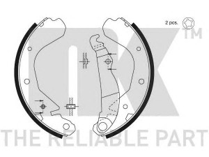 NK 2736413 stabdžių trinkelių komplektas 
 Techninės priežiūros dalys -> Papildomas remontas
1605592, 1605593, 1605674, 90397655