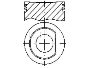 MAHLE ORIGINAL S70580 stūmoklis 
 Variklis -> Cilindrai/stūmokliai