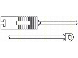 TRISCAN 8115 11005 įspėjimo kontaktas, stabdžių trinkelių susidėvėjimas 
 Stabdžių sistema -> Susidėvėjimo indikatorius, stabdžių trinkelės
3435 1181 344