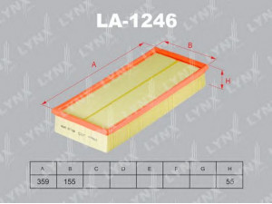 LYNXauto LA-1246 oro filtras 
 Techninės priežiūros dalys -> Techninės priežiūros intervalai
003 094 72 04, A 003 094 72 04