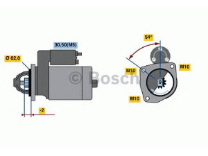 BOSCH 0 001 107 063 starteris 
 Elektros įranga -> Starterio sistema -> Starteris
96 147 592, 96 155 198, 1516776R