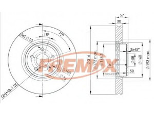 FREMAX BD-0035 stabdžių diskas 
 Dviratė transporto priemonės -> Stabdžių sistema -> Stabdžių diskai / priedai
26300-AG001, 26300-AG020A