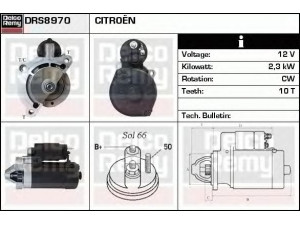 DELCO REMY DRS8970 starteris 
 Elektros įranga -> Starterio sistema -> Starteris
5802W7, 96356597, 96365597, 96398467