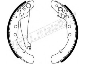 fri.tech. 17142 stabdžių trinkelių komplektas 
 Techninės priežiūros dalys -> Papildomas remontas