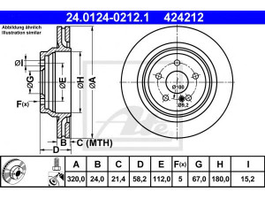 ATE 24.0124-0212.1 stabdžių diskas 
 Dviratė transporto priemonės -> Stabdžių sistema -> Stabdžių diskai / priedai
221 423 04 12, 221 423 10 12