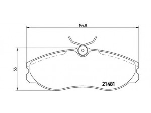 BREMBO P 24 039 stabdžių trinkelių rinkinys, diskinis stabdys 
 Techninės priežiūros dalys -> Papildomas remontas
1203933, 1954460, 1956495, 1957042