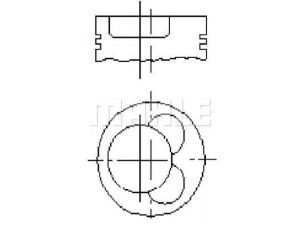 MAHLE ORIGINAL S48250 stūmoklis
341 030 00 17, 3520300637, 3520300837