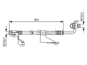 BOSCH 1 987 476 821 stabdžių žarnelė 
 Stabdžių sistema -> Stabdžių žarnelės
1041775, 1075807, 95AB 2078 BD