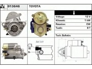 EDR 913646 starteris 
 Elektros įranga -> Starterio sistema -> Starteris