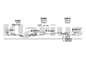 KLARIUS 390993E išmetimo sistema 
 Išmetimo sistema -> Išmetimo sistema, visa