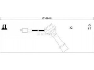 NIPPARTS J5388011 uždegimo laido komplektas 
 Kibirkšties / kaitinamasis uždegimas -> Uždegimo laidai/jungtys
33705-66D00