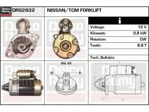 DELCO REMY DRS2932 starteris 
 Elektros įranga -> Starterio sistema -> Starteris
M3T11272, M3T21281, M3T21282, M3T21781
