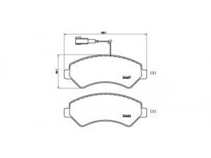 BREMBO P 23 136 stabdžių trinkelių rinkinys, diskinis stabdys 
 Techninės priežiūros dalys -> Papildomas remontas
1612433780, 77366021, 77366022