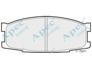 APEC braking PAD734 stabdžių trinkelių rinkinys, diskinis stabdys
MB295690, MB295886, MB295887, MB295946