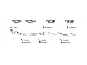 VENEPORTE 770123 išmetimo sistema 
 Išmetimo sistema -> Išmetimo sistema, visa