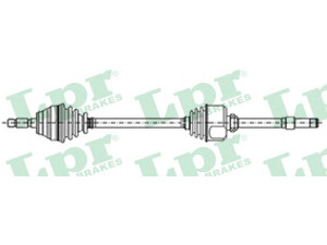 LPR DS21070 kardaninis velenas 
 Ratų pavara -> Kardaninis velenas
1122810, 1348325, 1420536, 1602942
