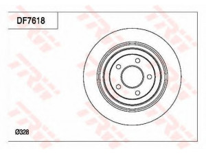 TRW DF7618 stabdžių diskas 
 Dviratė transporto priemonės -> Stabdžių sistema -> Stabdžių diskai / priedai