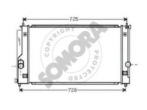 SOMORA 317240 radiatorius, variklio aušinimas 
 Aušinimo sistema -> Radiatorius/alyvos aušintuvas -> Radiatorius/dalys