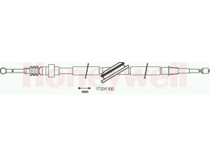 BENDIX 432838B trosas, stovėjimo stabdys 
 Stabdžių sistema -> Valdymo svirtys/trosai
1J0609721L, 1J0609721R, 1J0609721R