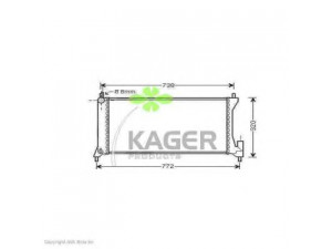 KAGER 31-1686 radiatorius, variklio aušinimas 
 Aušinimo sistema -> Radiatorius/alyvos aušintuvas -> Radiatorius/dalys
1770084E50