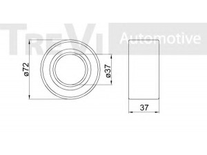 TREVI AUTOMOTIVE WB1208 rato guolio komplektas 
 Ašies montavimas/vairavimo mechanizmas/ratai -> Rato stebulė/montavimas -> Rato guolis
7701205779, 7701464049