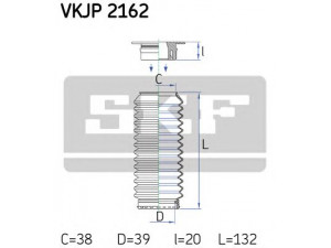 SKF VKJP 2162 gofruotoji membrana, vairavimas 
 Vairavimas -> Gofruotoji membrana/sandarinimai
406634, 406634