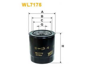 WIX FILTERS WL7175 alyvos filtras 
 Techninės priežiūros dalys -> Techninės priežiūros intervalai
OK177, 1213438, 3598332, 4089653