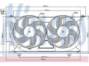 NISSENS 85074 ventiliatorius, radiatoriaus 
 Aušinimo sistema -> Oro aušinimas
1250.E9, 1254.74, 1308.P3, 1250.E9