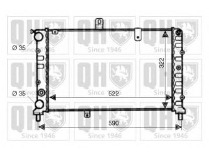 QUINTON HAZELL QER1942 radiatorius, variklio aušinimas
82 429 175, 82 429 175, 82 429 175