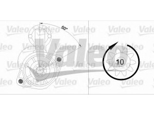 VALEO 455905 starteris 
 Elektros įranga -> Starterio sistema -> Starteris
M2T51685, M2T56171, M2T56181, M2T56182