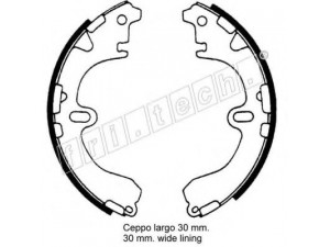 fri.tech. 17330 stabdžių trinkelių komplektas 
 Techninės priežiūros dalys -> Papildomas remontas