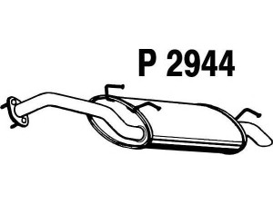 FENNO P2944 galinis duslintuvas 
 Išmetimo sistema -> Duslintuvas
28700-25000, 28700-25100