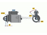 BOSCH 0 986 010 380 starteris 
 Elektros įranga -> Starterio sistema -> Starteris
002 151 54 01, 002 151 54 01 80