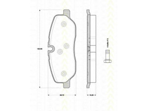 TRISCAN 8110 17025 stabdžių trinkelių rinkinys, diskinis stabdys 
 Techninės priežiūros dalys -> Papildomas remontas
LR019618, SFP500010