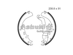 ASHUKI 1050-2050 stabdžių trinkelių komplektas 
 Techninės priežiūros dalys -> Papildomas remontas
06902-6260, 06902-6270, 06905-3200