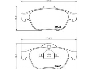 HELLA PAGID 8DB 355 009-101 stabdžių trinkelių rinkinys, diskinis stabdys 
 Techninės priežiūros dalys -> Papildomas remontas
410607613R, 7701206599, 7701208182