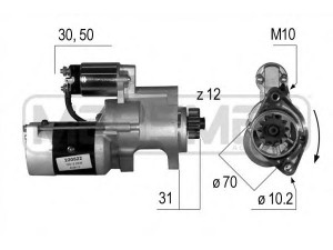 MESSMER 220522 starteris 
 Elektros įranga -> Starterio sistema -> Starteris
M2TS0571, M2TS0575, 23300-VK500