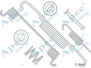 APEC braking KIT724 priedų komplektas, stabdžių trinkelės 
 Stabdžių sistema -> Būgninis stabdys -> Dalys/priedai