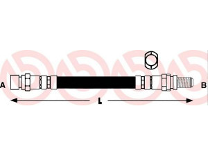 BREMBO T 24 046 stabdžių žarnelė 
 Stabdžių sistema -> Stabdžių žarnelės
1023692, 97BG2282AA, 83611802813