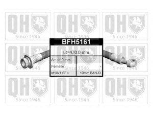 QUINTON HAZELL BFH5161 stabdžių žarnelė 
 Stabdžių sistema -> Stabdžių žarnelės
M8 624 14, 30 862 4147